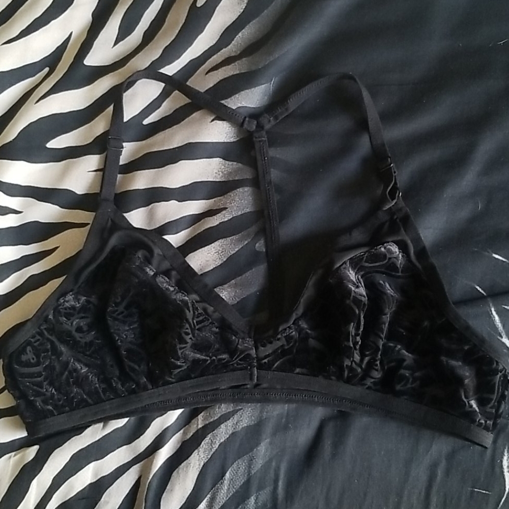 Killstar Velvet Mesh Bralette